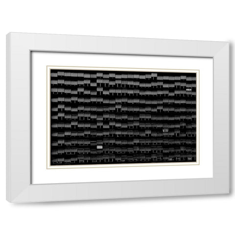 A way of life White Modern Wood Framed Art Print with Double Matting by Stoop, Susanne