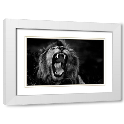 Untitled White Modern Wood Framed Art Print with Double Matting by Damico, Giuseppe