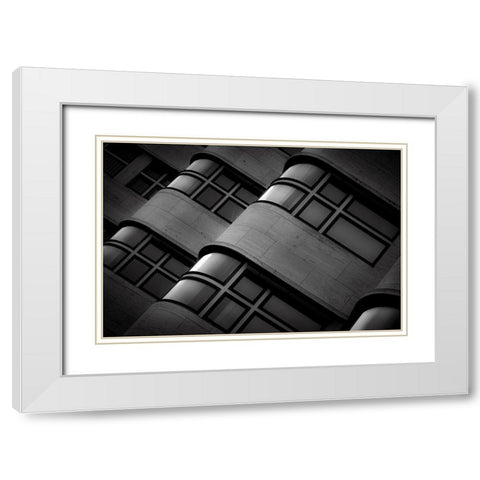 Shell White Modern Wood Framed Art Print with Double Matting by Buder, Stefan