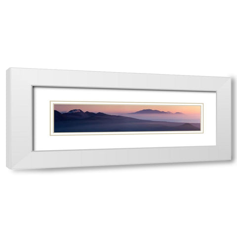 Good night, Iturup White Modern Wood Framed Art Print with Double Matting by Kharitonov, Alexey