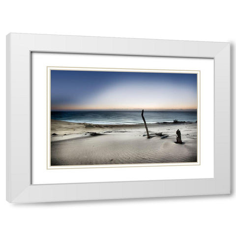 Reach for the sun White Modern Wood Framed Art Print with Double Matting by Brackstone, Mel