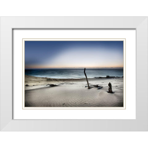 Reach for the sun White Modern Wood Framed Art Print with Double Matting by Brackstone, Mel