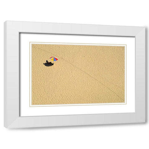 Leave me alone White Modern Wood Framed Art Print with Double Matting by Fasani, Alberto