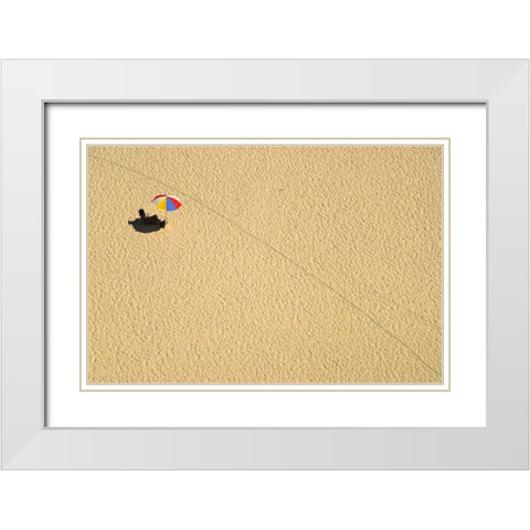 Leave me alone White Modern Wood Framed Art Print with Double Matting by Fasani, Alberto