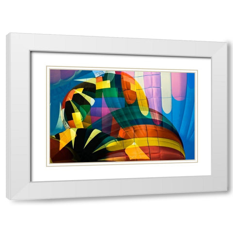 Balloons White Modern Wood Framed Art Print with Double Matting by Berry, Jerry