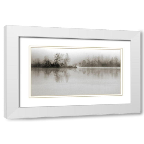 Dissolution White Modern Wood Framed Art Print with Double Matting by Spranz, Henrik