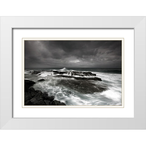 After the storm White Modern Wood Framed Art Print with Double Matting by Brackstone, Mel
