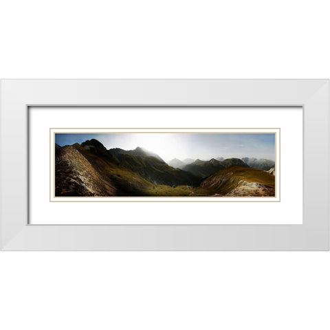 Nationalpark Schweiz White Modern Wood Framed Art Print with Double Matting by Schumacher, Nicolas