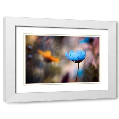 Do you wanna dance with me White Modern Wood Framed Art Print with Double Matting by Bravin, Fabien