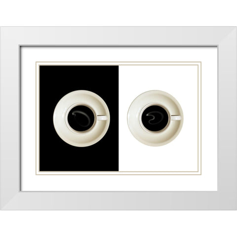 contrast White Modern Wood Framed Art Print with Double Matting by Eisele, Stefan