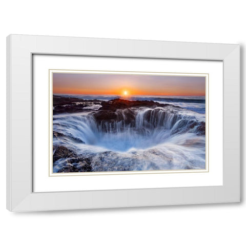 Thors and Well White Modern Wood Framed Art Print with Double Matting by Morgan, Miles