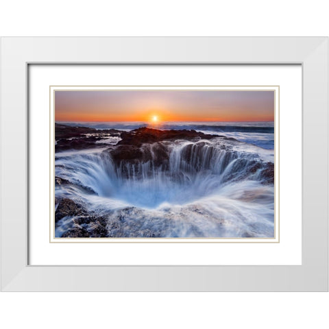 Thors and Well White Modern Wood Framed Art Print with Double Matting by Morgan, Miles