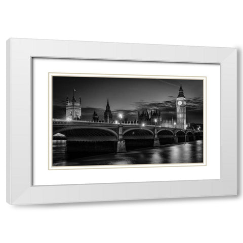 Heritage White Modern Wood Framed Art Print with Double Matting by Meirovich, Ido