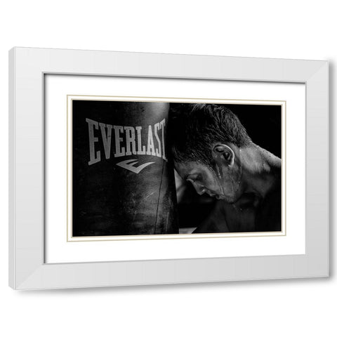 tired White Modern Wood Framed Art Print with Double Matting by Wungkana, Rudolf