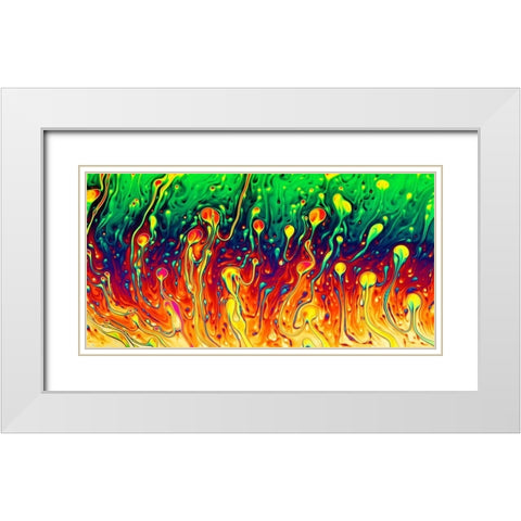 Soap Opera White Modern Wood Framed Art Print with Double Matting by Kiciak, Christophe