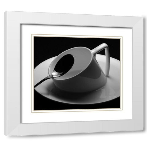 Sinking White Modern Wood Framed Art Print with Double Matting by Caballero, David