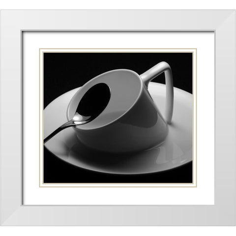 Sinking White Modern Wood Framed Art Print with Double Matting by Caballero, David