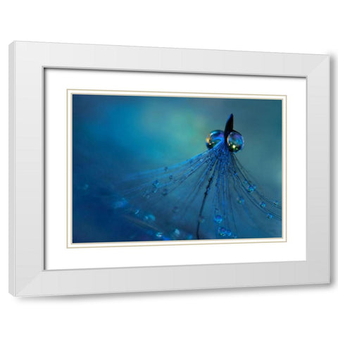Dancing into the blue night White Modern Wood Framed Art Print with Double Matting by Westum, Heidi