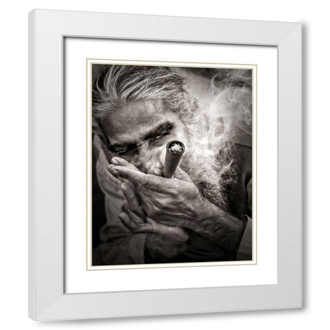 Go to Nirvana White Modern Wood Framed Art Print with Double Matting by Argerich, Montse