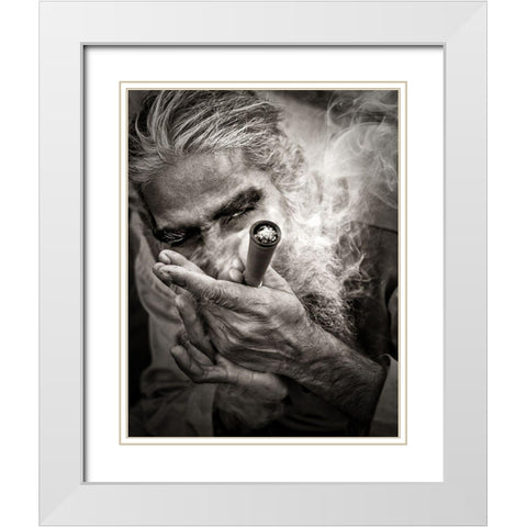 Go to Nirvana White Modern Wood Framed Art Print with Double Matting by Argerich, Montse