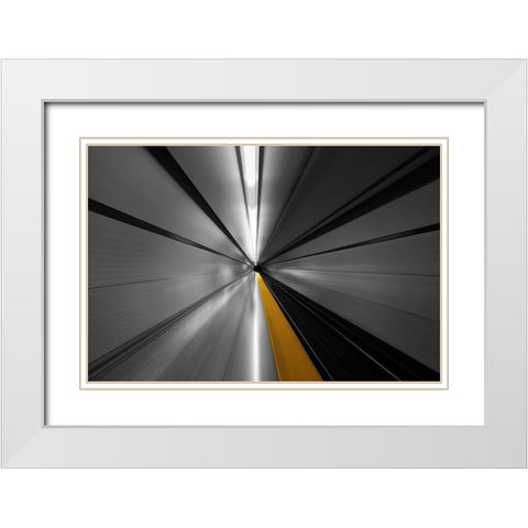 The Power of Speed White Modern Wood Framed Art Print with Double Matting by Roland Shainidze, Dr.
