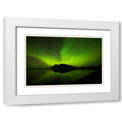 Vikivaki White Modern Wood Framed Art Print with Double Matting by Ingibergsson, Bragi
