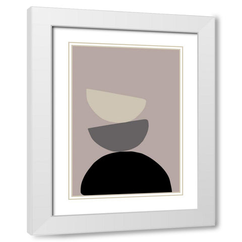 The Tower White Modern Wood Framed Art Print with Double Matting by Artographie Studio