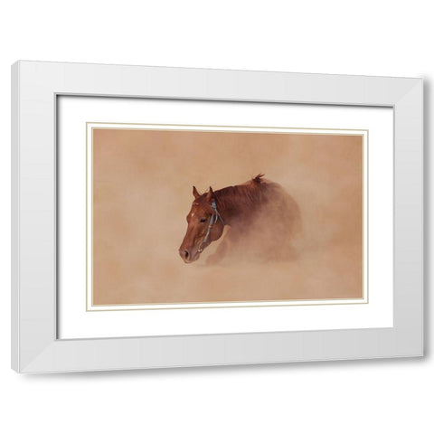 Joyous White Modern Wood Framed Art Print with Double Matting by Sabharwal, Vishal