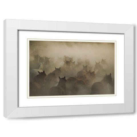 In Dust White Modern Wood Framed Art Print with Double Matting by Taskin, Huseyin