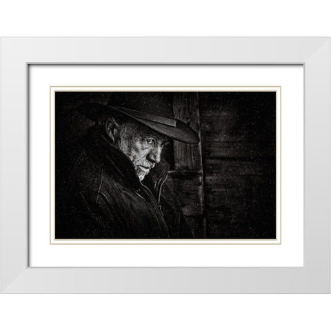 The Unforgiven White Modern Wood Framed Art Print with Double Matting by Brazeau, Claude