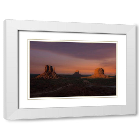Marlboro country White Modern Wood Framed Art Print with Double Matting by Markovic, Branko