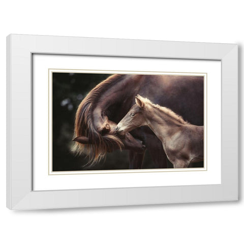 The Bond White Modern Wood Framed Art Print with Double Matting by Willers, Heike