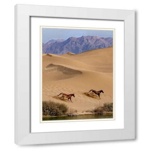 Salvation White Modern Wood Framed Art Print with Double Matting by Fazaeli, Davoud