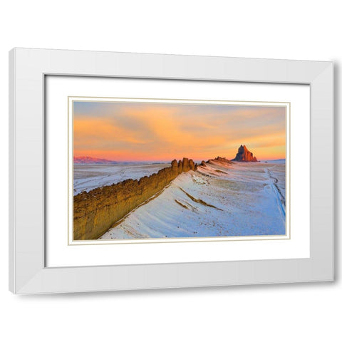 Sail to the Sun White Modern Wood Framed Art Print with Double Matting by Fan, John