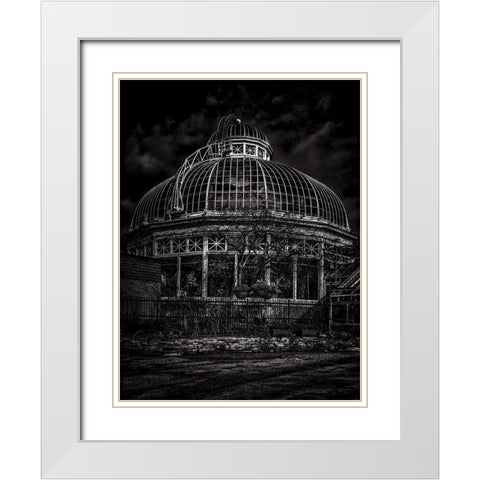 Allan Gardens Conservatory Toronto Black and White White Modern Wood Framed Art Print with Double Matting by Carson, Brian