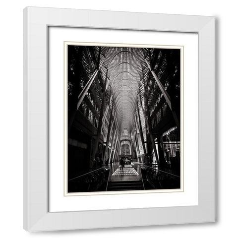 Allen Lambert Galleria Toronto Black and White White Modern Wood Framed Art Print with Double Matting by Carson, Brian