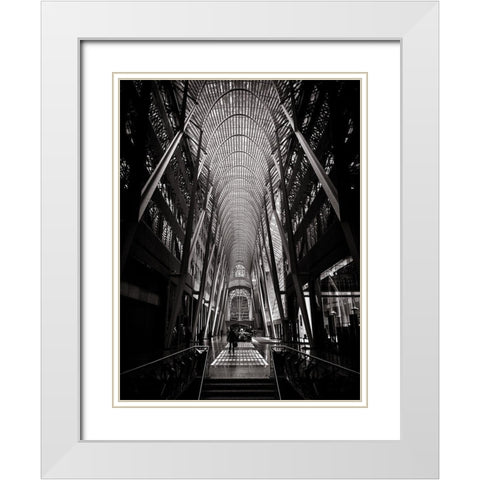 Allen Lambert Galleria Toronto Black and White White Modern Wood Framed Art Print with Double Matting by Carson, Brian