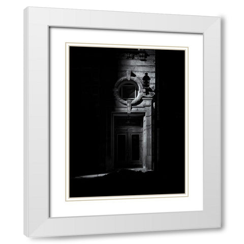 Birkbeck Building Toronto White Modern Wood Framed Art Print with Double Matting by Carson, Brian