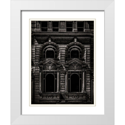 Birkbeck Building Toronto No 2 White Modern Wood Framed Art Print with Double Matting by Carson, Brian