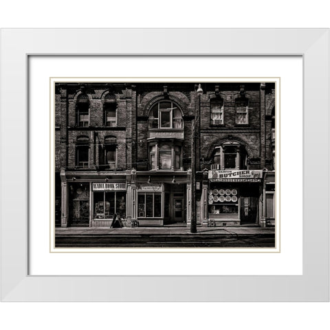 Books Breaks And Butchers White Modern Wood Framed Art Print with Double Matting by Carson, Brian