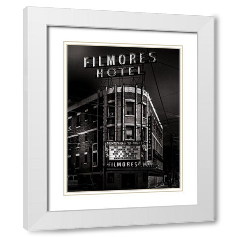 Filmores Hotel Toronto White Modern Wood Framed Art Print with Double Matting by Carson, Brian