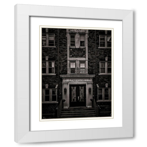 Geometry No 7 White Modern Wood Framed Art Print with Double Matting by Carson, Brian