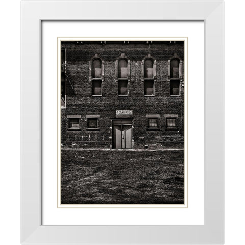 Geometry No 20 White Modern Wood Framed Art Print with Double Matting by Carson, Brian