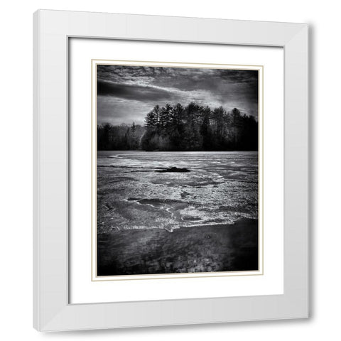 Gullwing Lake No 1 White Modern Wood Framed Art Print with Double Matting by Carson, Brian