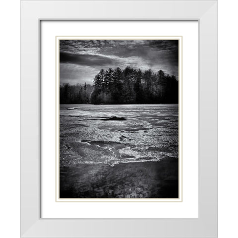 Gullwing Lake No 1 White Modern Wood Framed Art Print with Double Matting by Carson, Brian