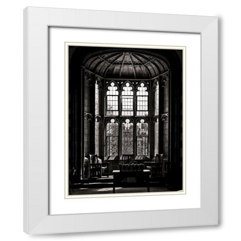 Knox College Caven Library Toronto White Modern Wood Framed Art Print with Double Matting by Carson, Brian
