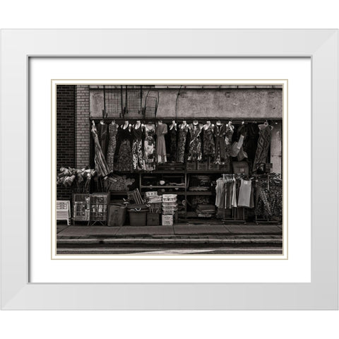Local Everything Store White Modern Wood Framed Art Print with Double Matting by Carson, Brian