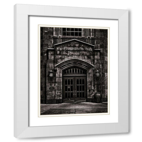 McLaughlin Motor Car Showroom Toronto White Modern Wood Framed Art Print with Double Matting by Carson, Brian