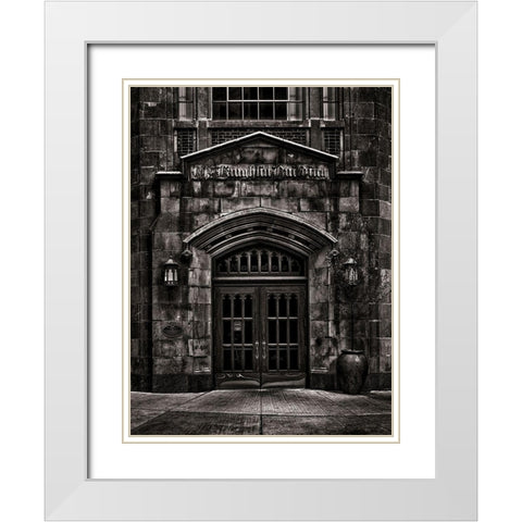 McLaughlin Motor Car Showroom Toronto White Modern Wood Framed Art Print with Double Matting by Carson, Brian