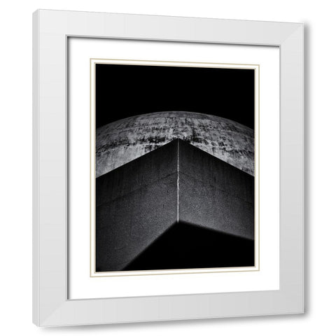 McLaughlin Planetarium No 1 White Modern Wood Framed Art Print with Double Matting by Carson, Brian